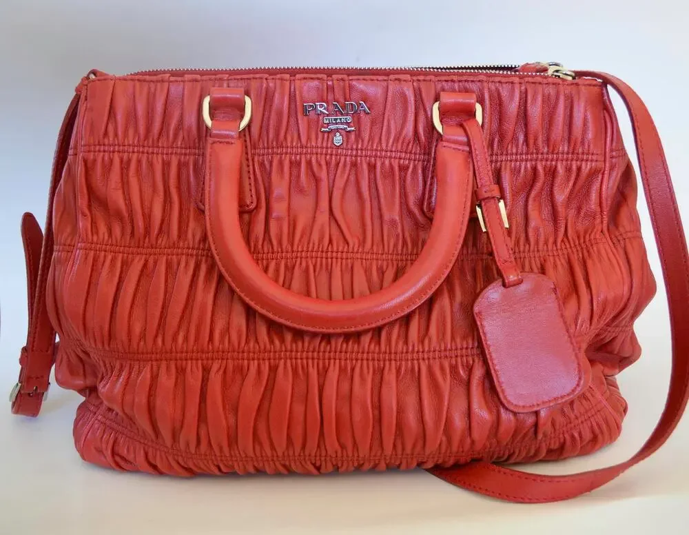 Prada Nappa Gaufre Satchel Tote Bag